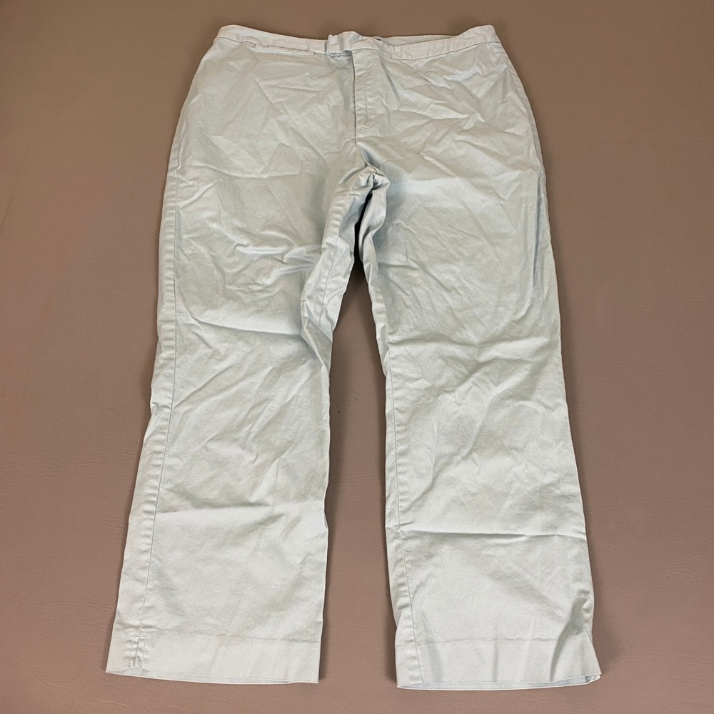 JH Collectibles Pants Women's 14 Light Blue Stretch Cotton Straight Leg Chinoβ
